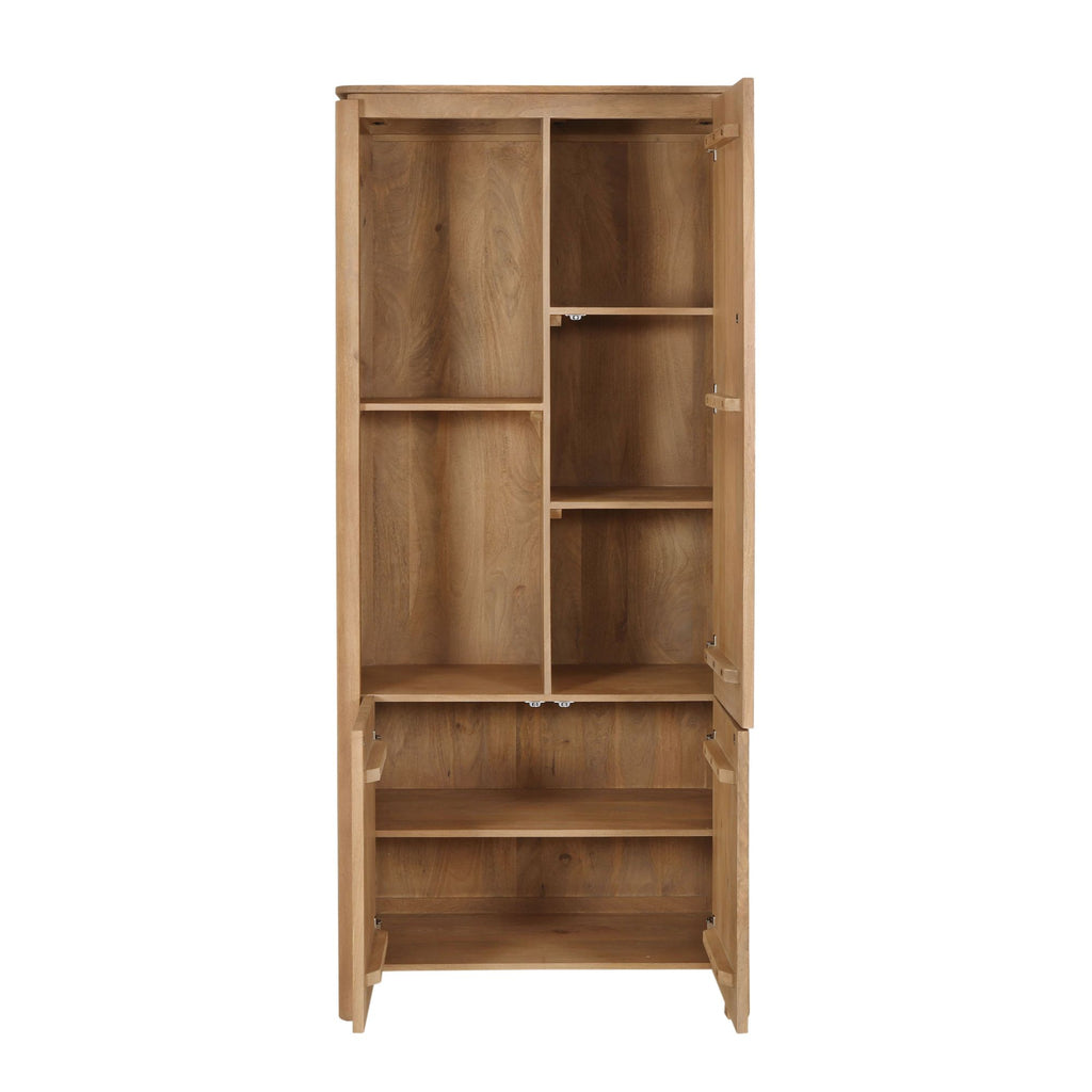 Vakkenkast Links Dallas Naturel Mangohout  90 cm