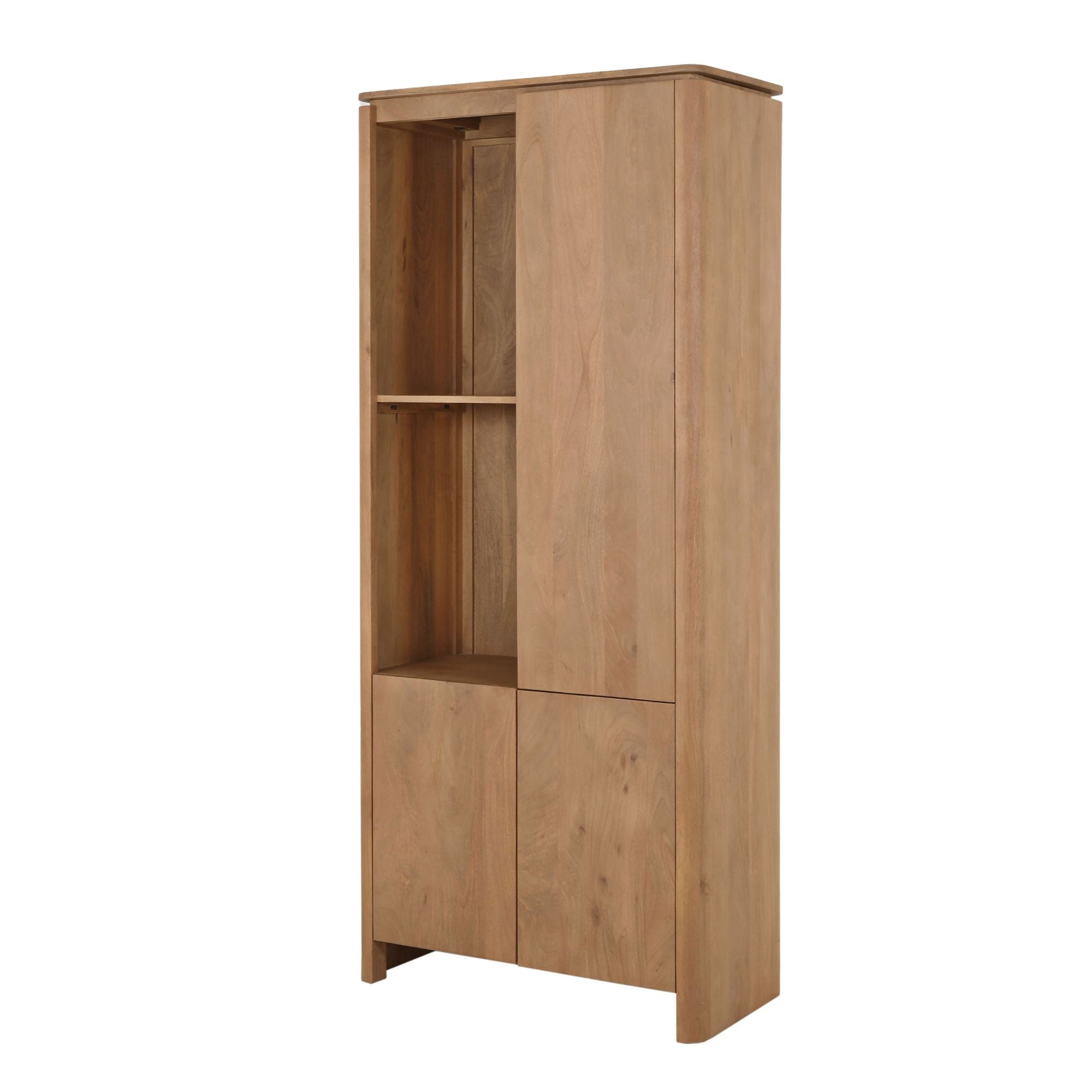 Vakkenkast Links Dallas Naturel Mangohout  90 cm