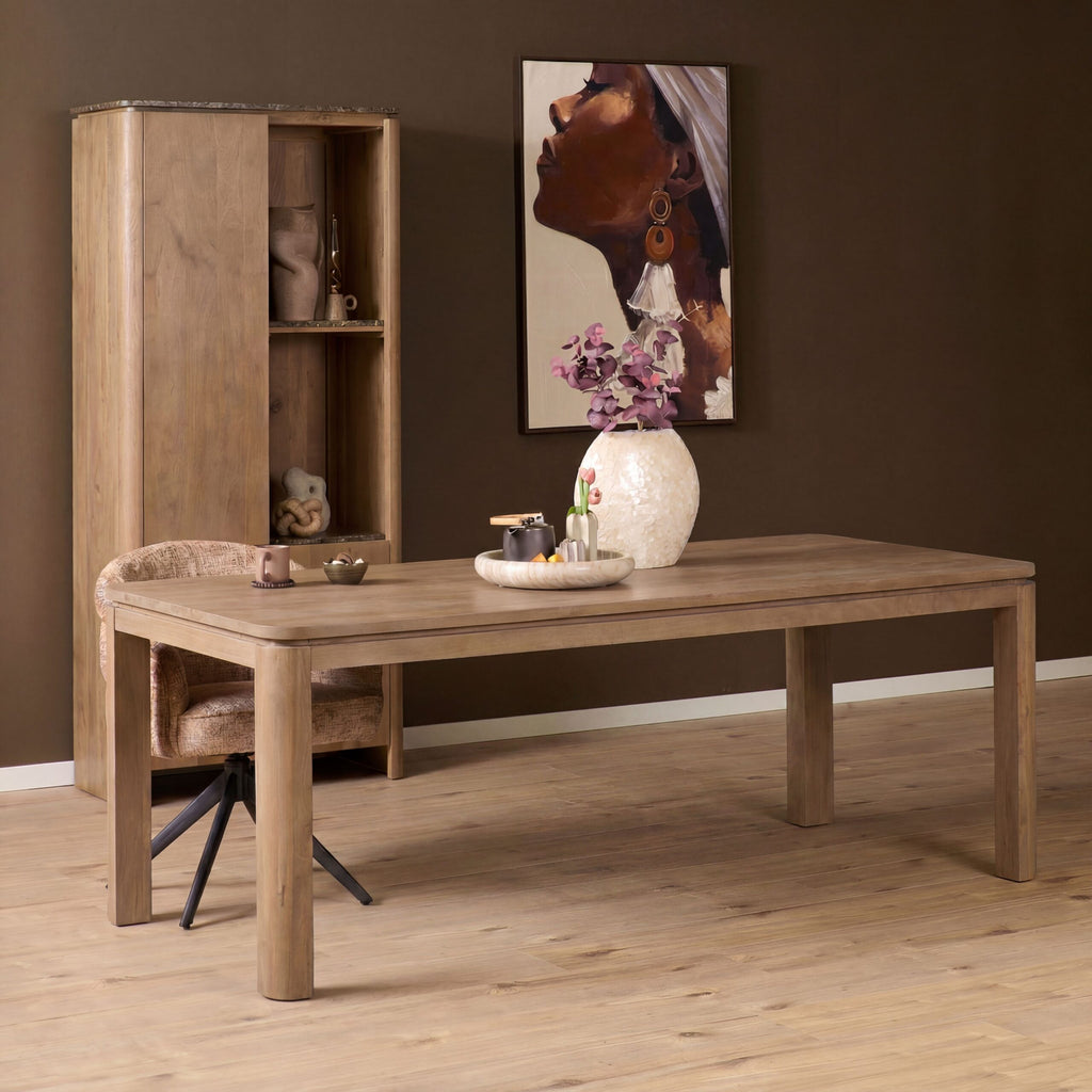 Eettafel Dallas, 200 x 100 cm, naturel mangohout