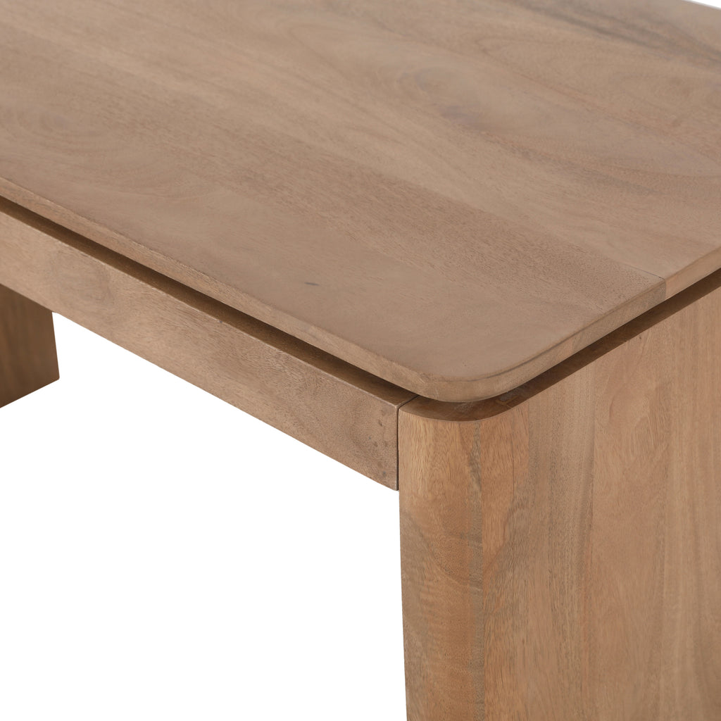 Bureau Dallas, 130 x 60 cm, naturel mangohout