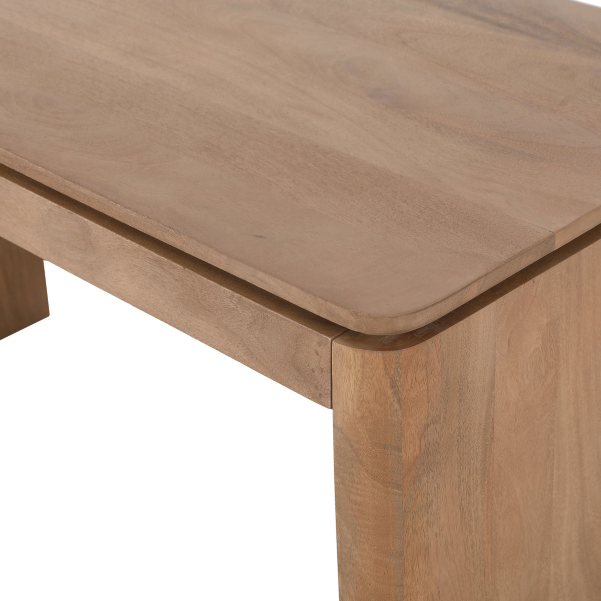 Bureau Dallas, 130 x 60 cm, naturel mangohout