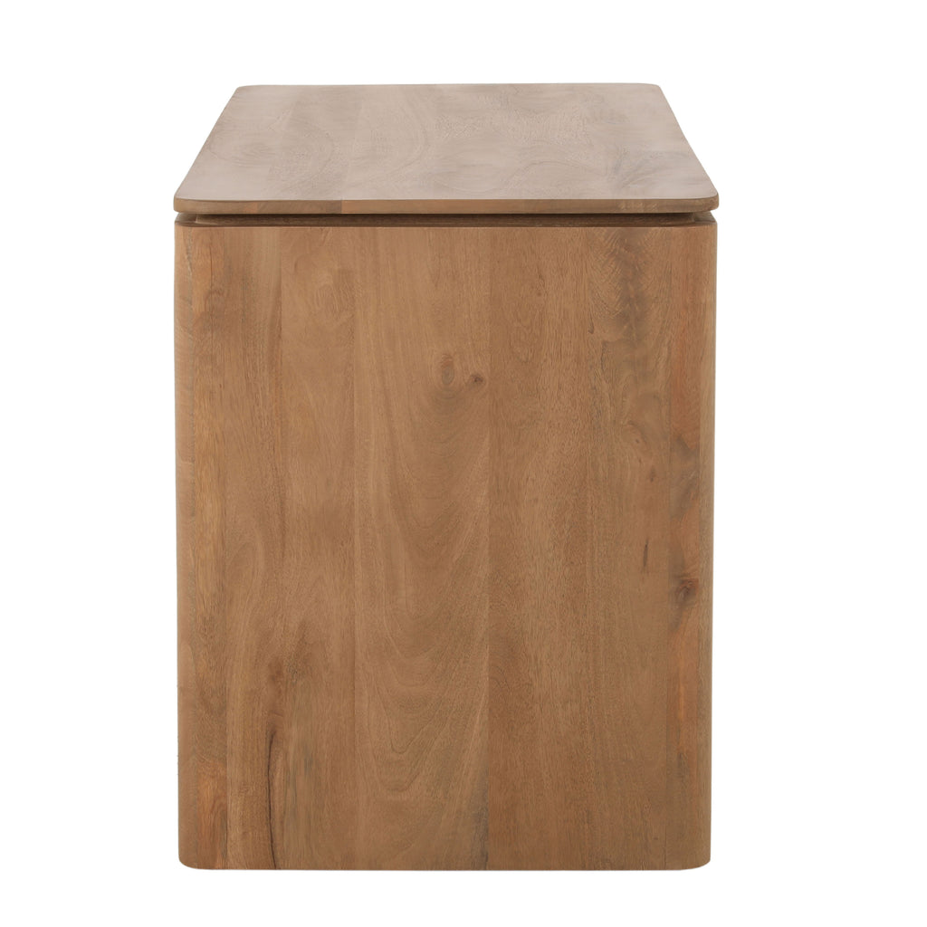 Bureau Dallas, 130 x 60 cm, naturel mangohout