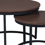 Salontafel Otik Black Oak | 70 cm | set van 2
