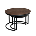 Salontafel Otik Brown Oak | 70 cm | Set van 2