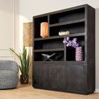 Vakkenkast Brussel Black XL | 160 cm