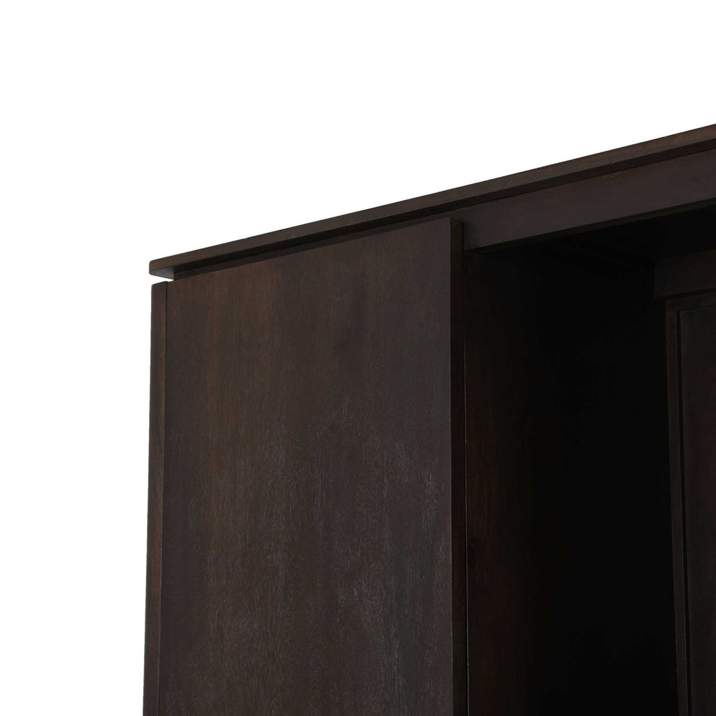 Vakkenkast XL Dallas Bruin Mangohout 160 cm