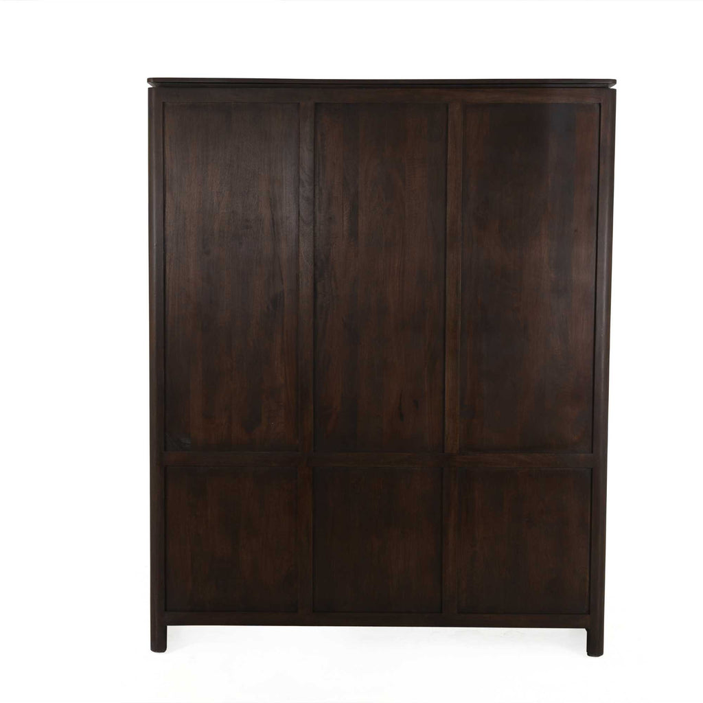 Vakkenkast XL Dallas Bruin Mangohout 160 cm