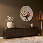 Tv meubel Dallas Bruin Mangohout 210 cm