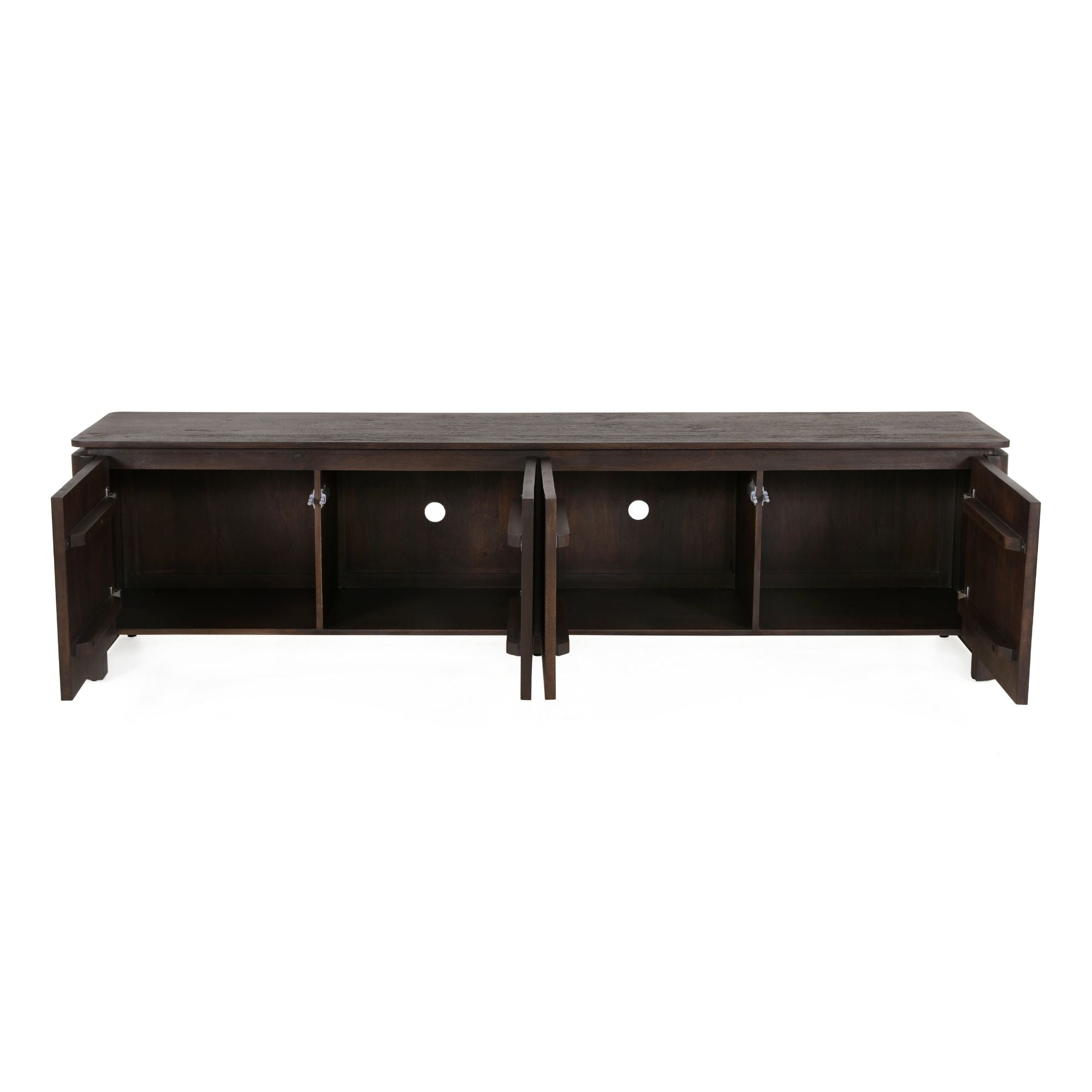 Tv meubel Dallas Bruin Mangohout 210 cm