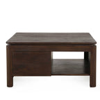 Vierkante Salontafel Dallas Bruin Mangohout 80 cm