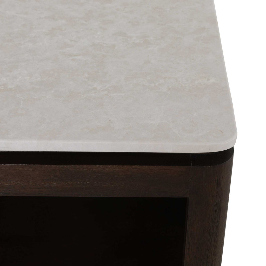Vierkante Salontafel Dallas Bruin Mangohout 80 cm