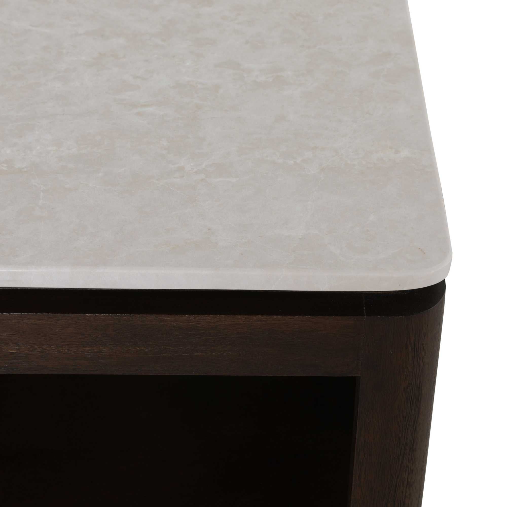 Vierkante Salontafel Dallas Bruin Mangohout 80 cm