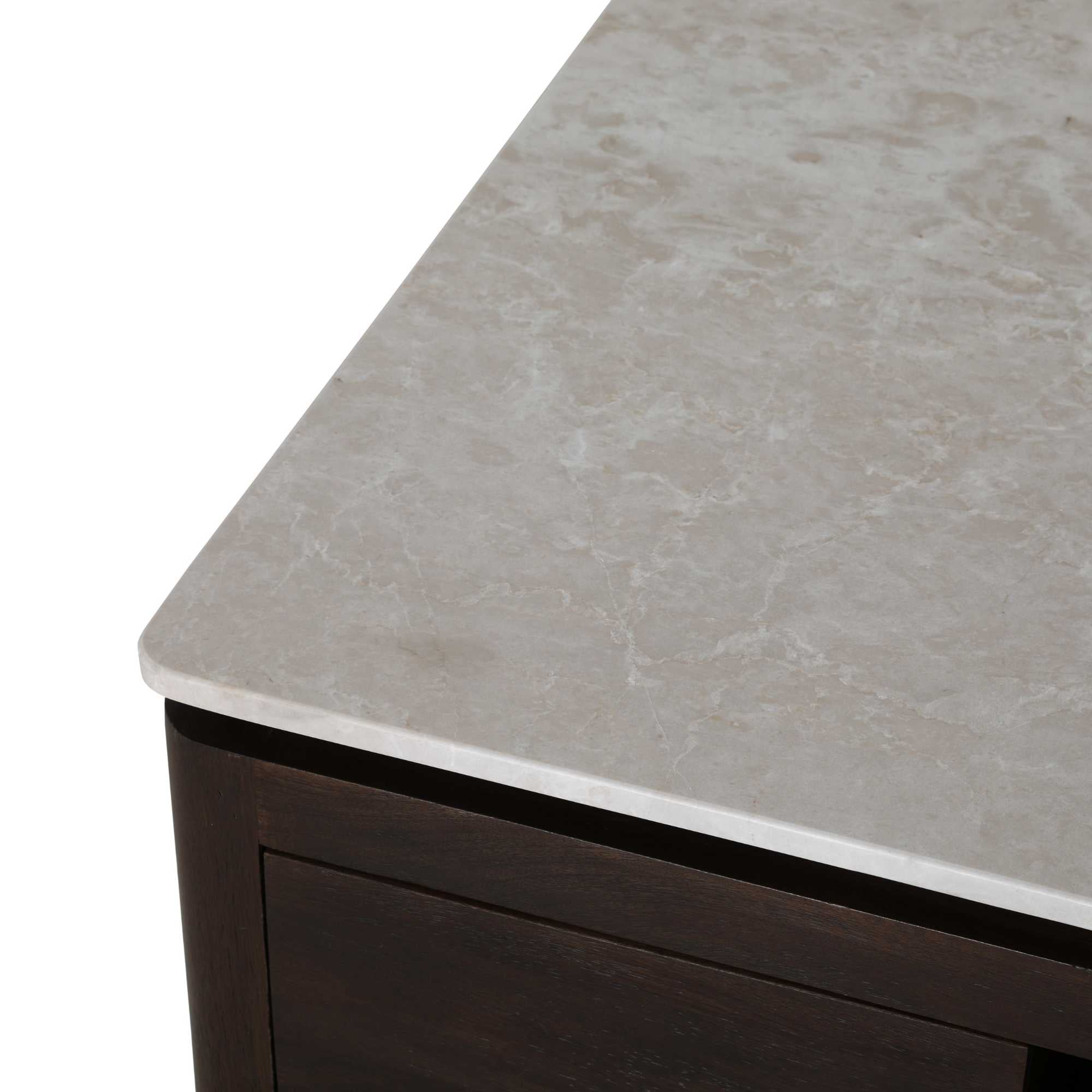 Vierkante Salontafel Dallas Bruin Mangohout 80 cm