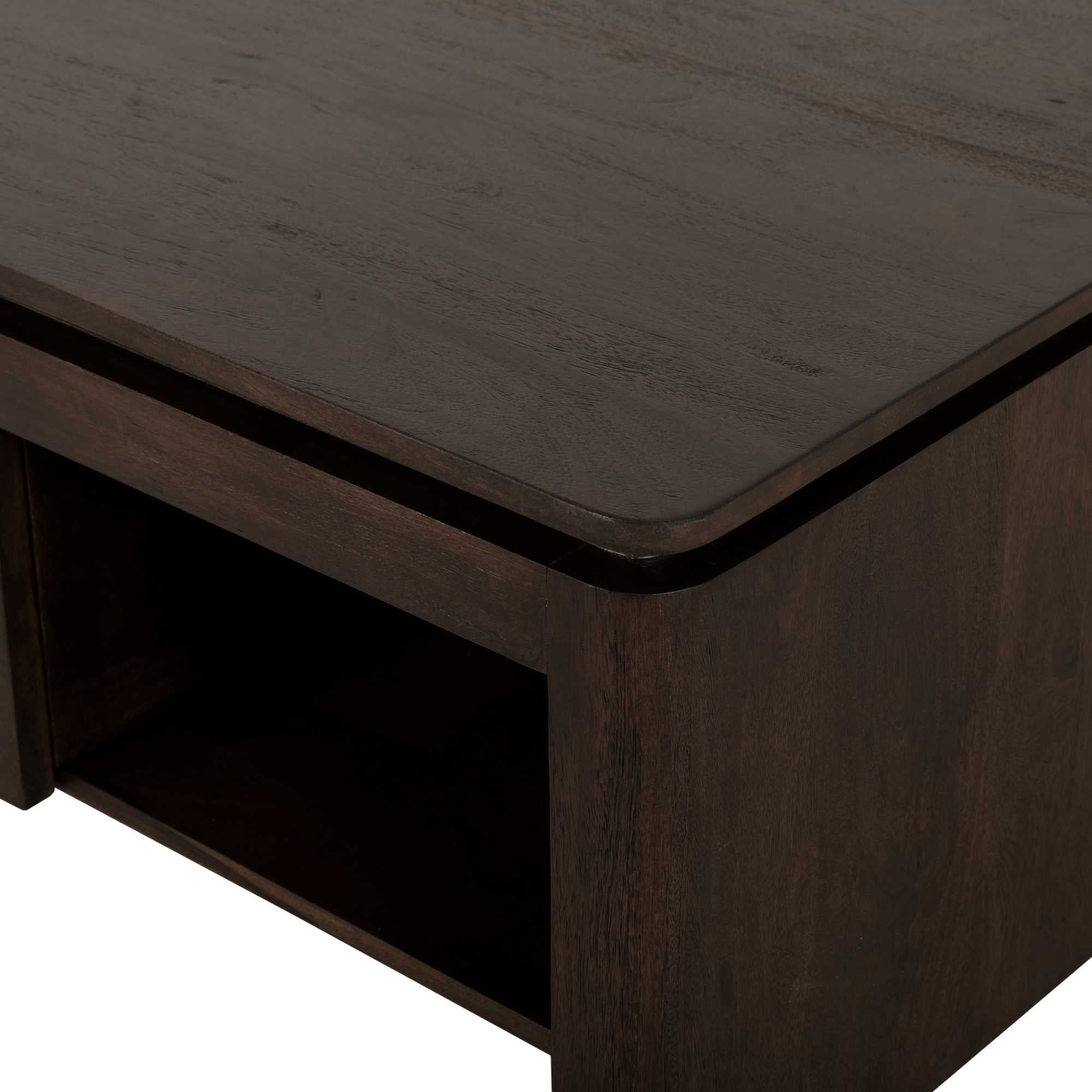 Vierkante Salontafel Dallas Bruin Mangohout 80 cm