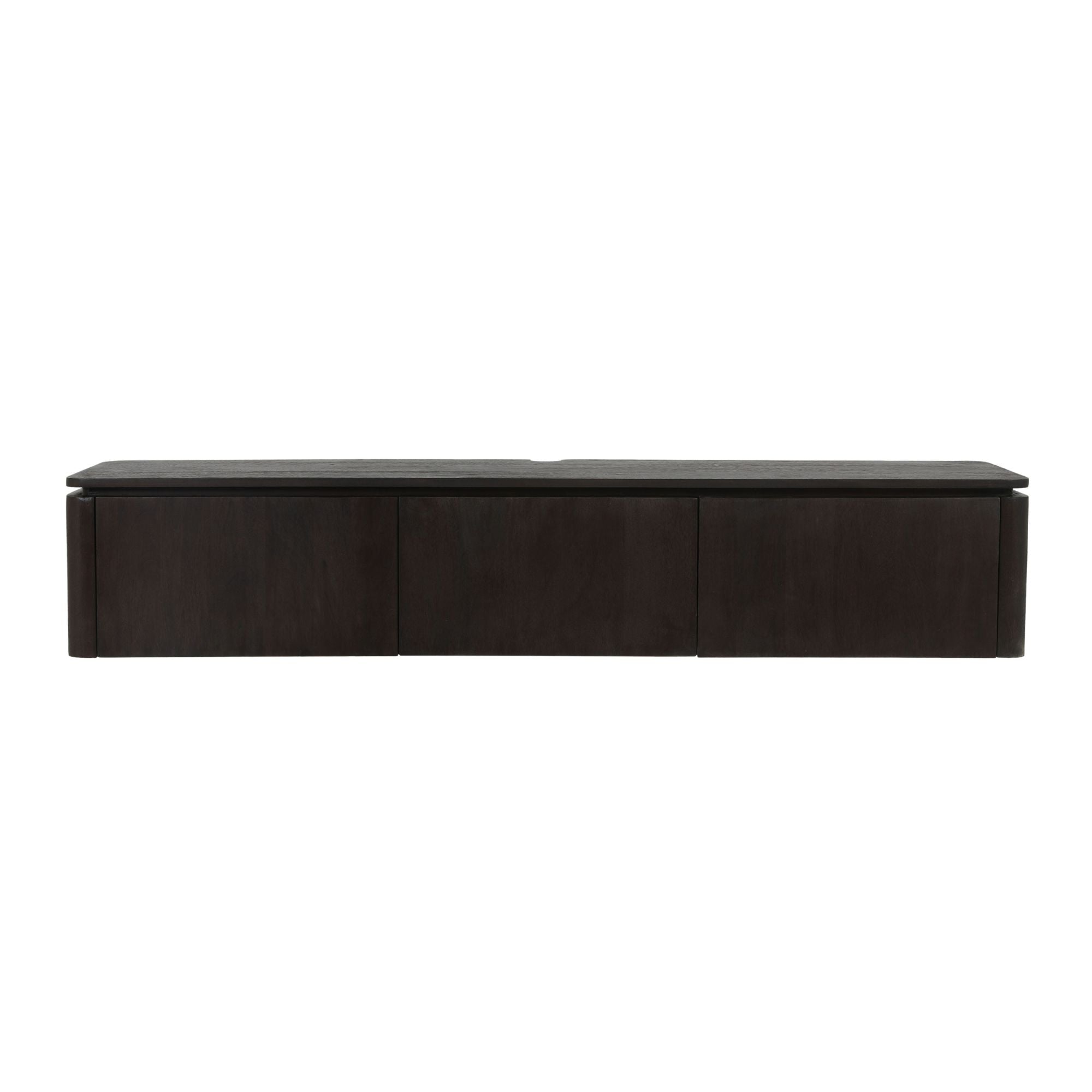 Zwevend tv meubel Dallas Bruin Mangohout 165 cm