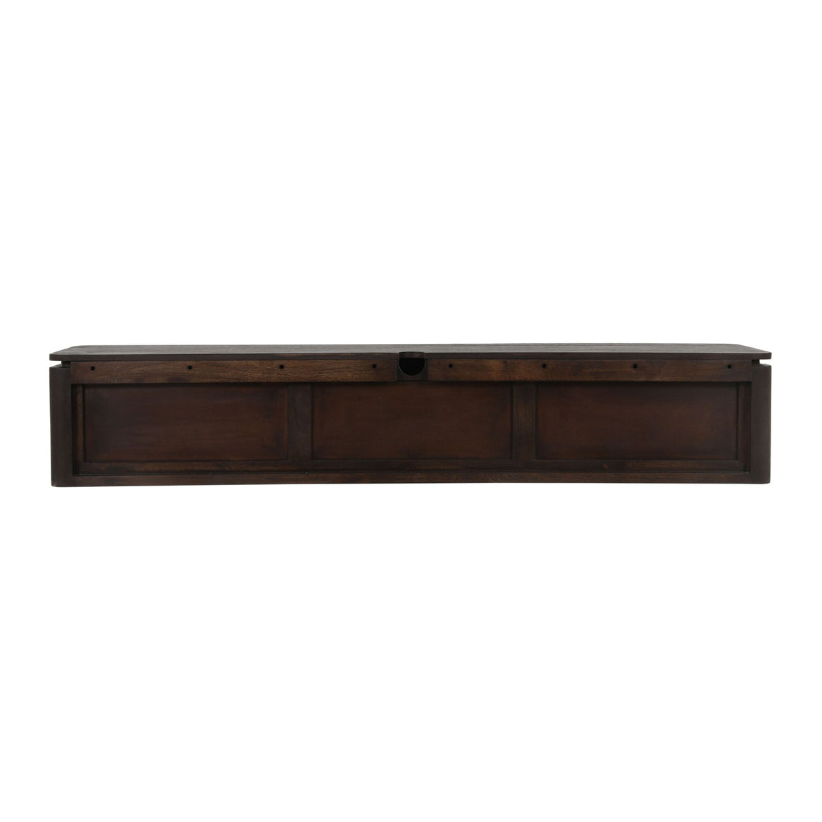 Zwevend tv meubel Dallas Bruin Mangohout 165 cm