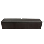 Zwevend tv meubel Dallas Bruin Mangohout 165 cm