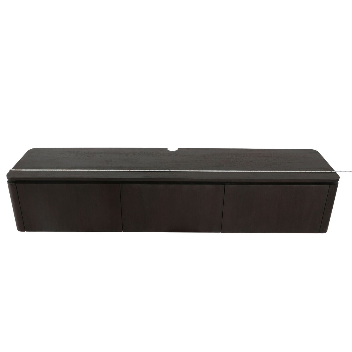 Zwevend tv meubel Dallas Bruin Mangohout 165 cm