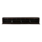 Zwevend tv meubel Dallas Bruin Mangohout  210 cm
