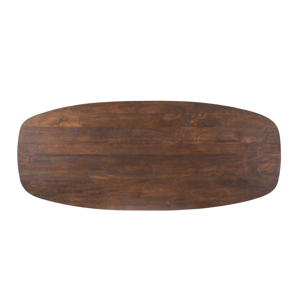 Eettafel Maré, 240 x 100 cm, bruin massief mangohout