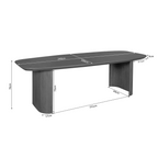 Eettafel Maré, 240 x 100 cm, bruin massief mangohout