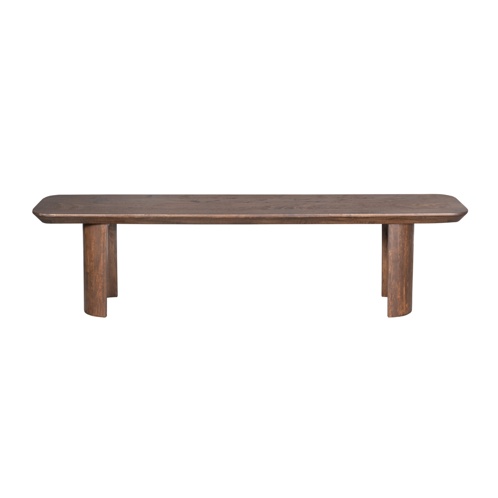 Eetkamerbank Maré, 220 cm, bruin massief mangohout