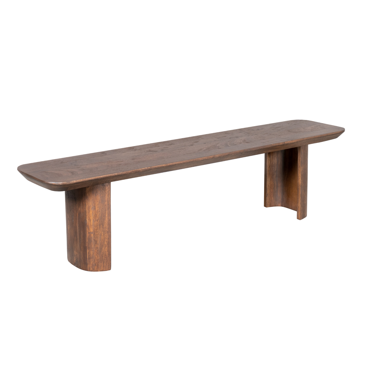 Eetkamerbank Maré, 220 cm, bruin massief mangohout