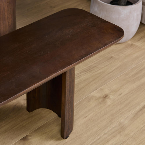 Eetkamerbank Maré, 280 cm, bruin massief mangohout