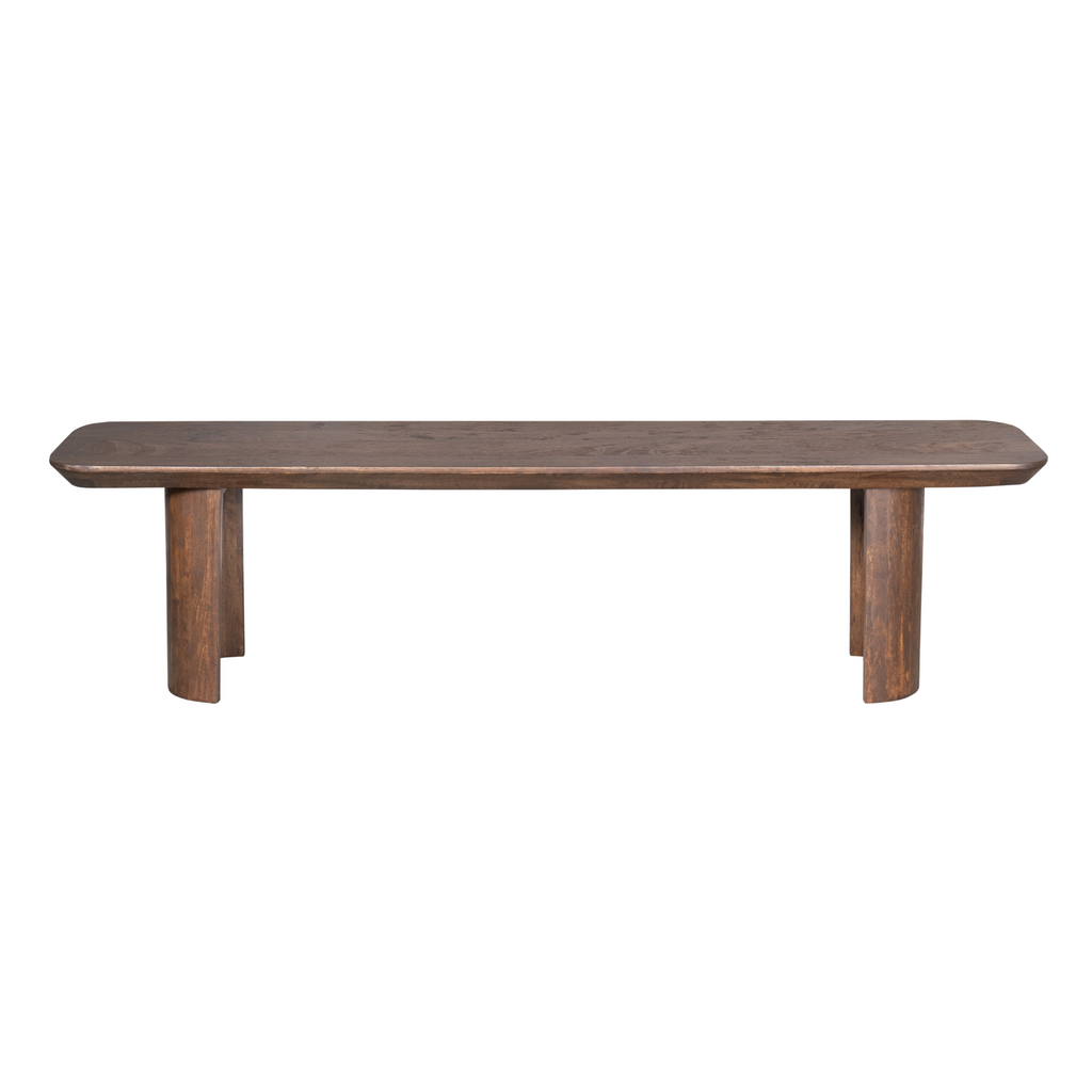 Eetkamerbank Maré, 280 cm, bruin massief mangohout