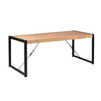 Eettafel Britt, 200 x 90 cm, naturel mangohout