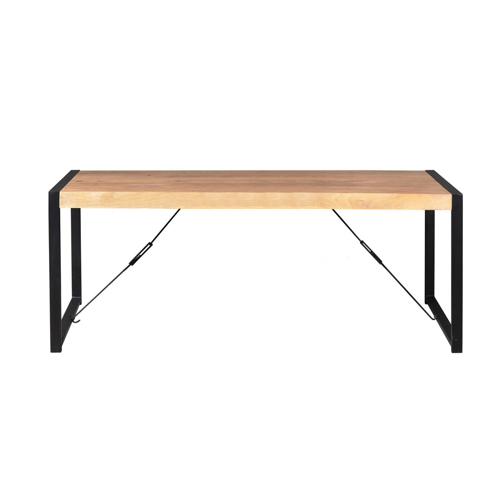 Eettafel Britt, 200 x 90 cm, naturel mangohout