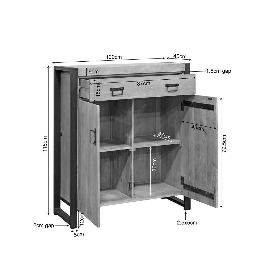 Kabinet kast Britt | 100 cm