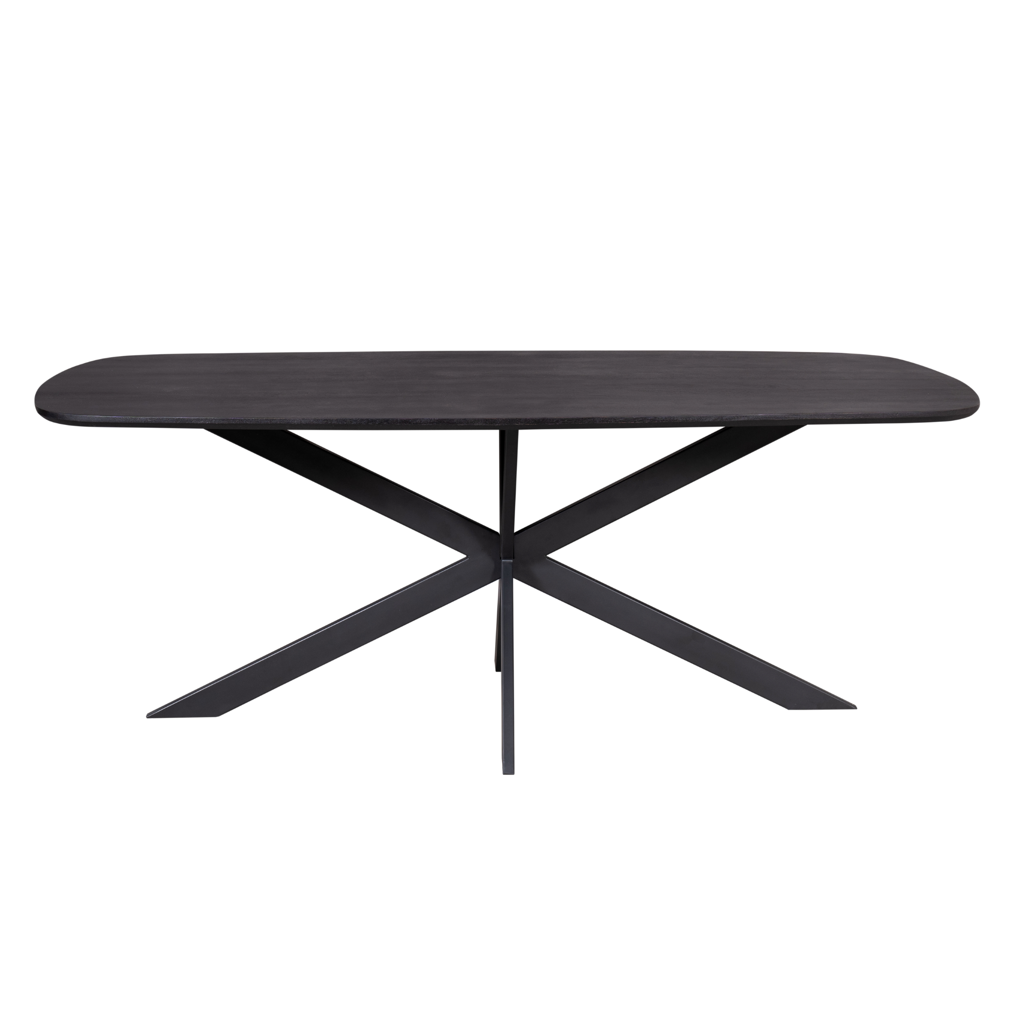 Eettafel Elegance Black | Deens ovaal | 200x100 cm
