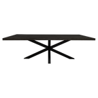 Eetkamertafel Denver Black | Rechthoek | 160 cm