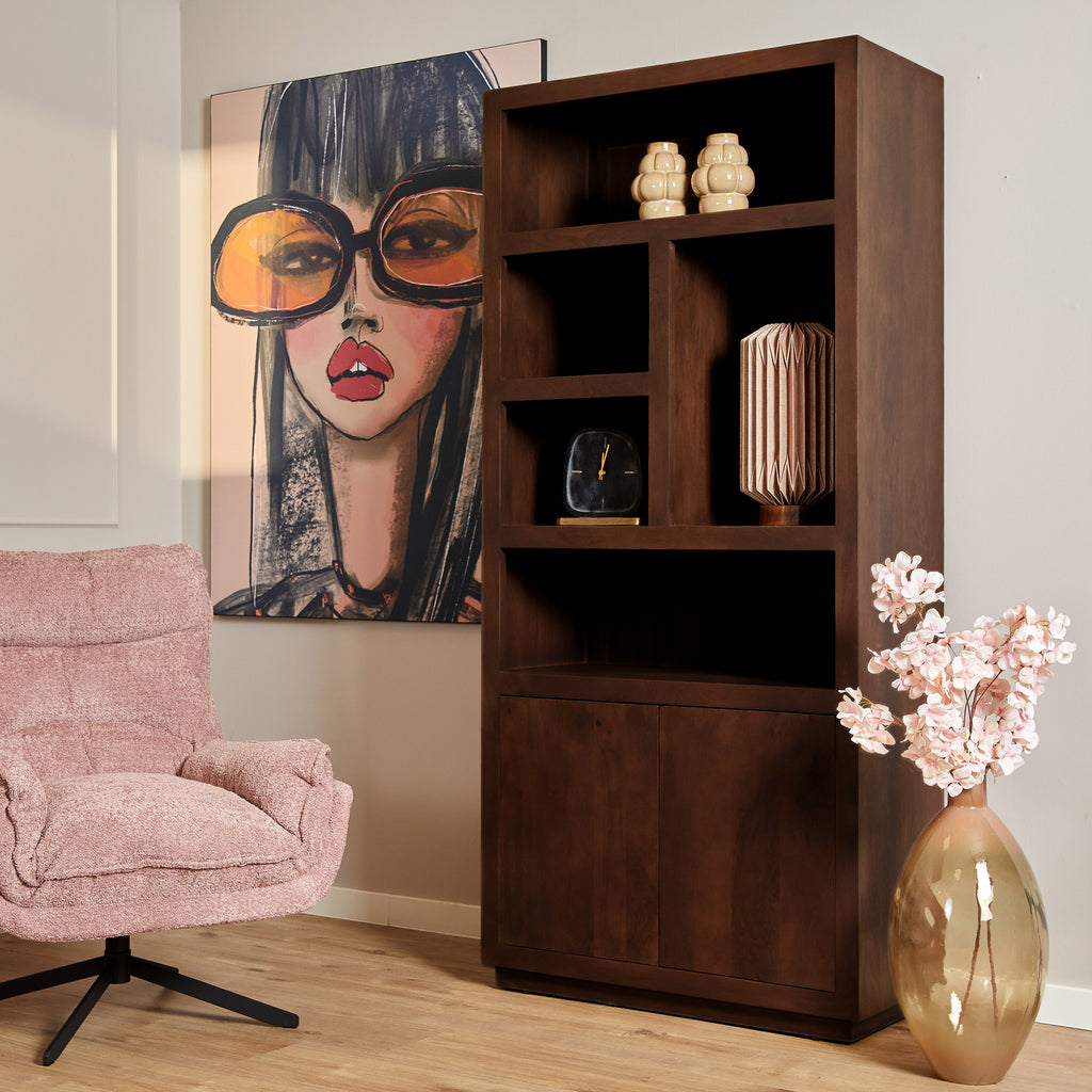 Vakkenkast Brussel Brown | 90 cm
