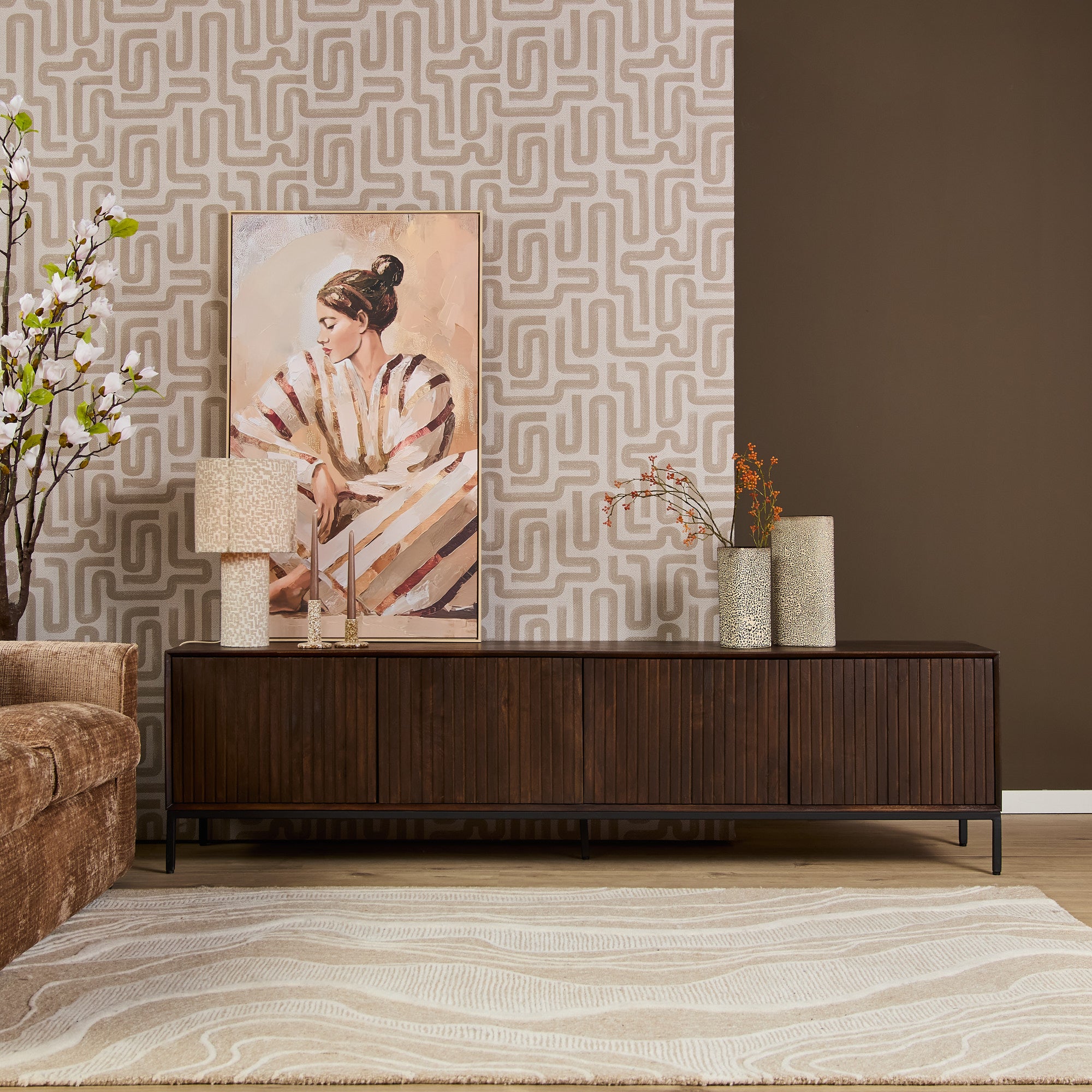 Tv meubel Madison Brown | 210 cm