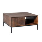 Salontafel Madison Brown | 80 cm | Vierkant