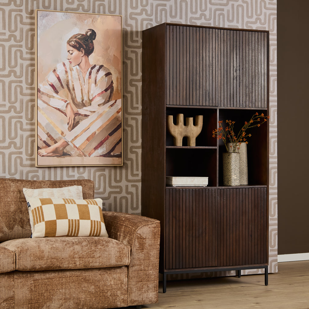 Vakkenkast Madison Brown | 90 cm