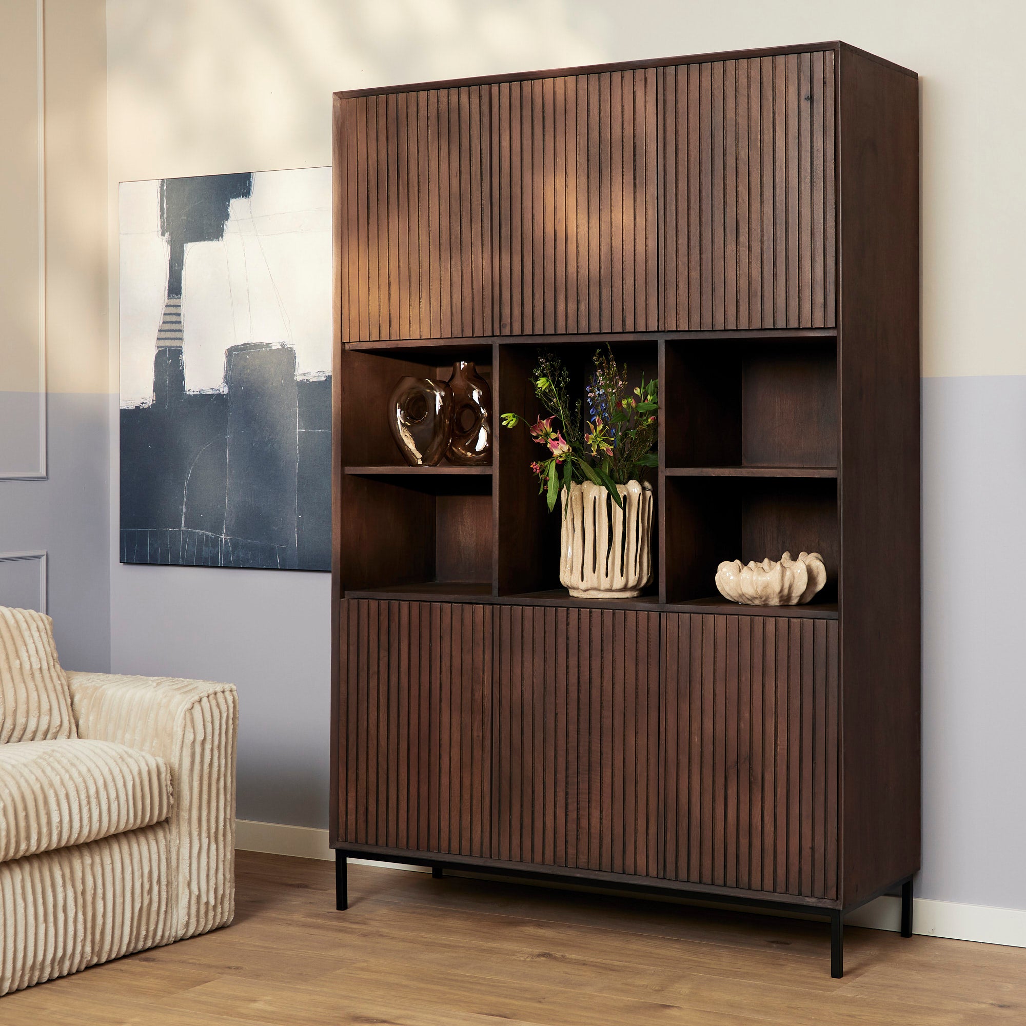 Vakkenkast Madison XL Brown| 135 cm