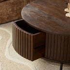 Salontafel Madison Brown | 80 cm | Rond