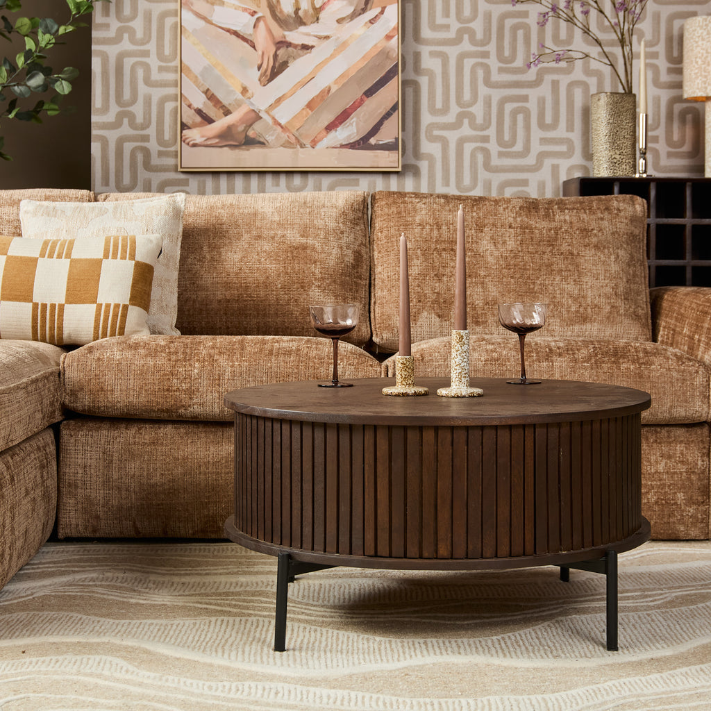 Salontafel Madison Brown | 80 cm | Rond