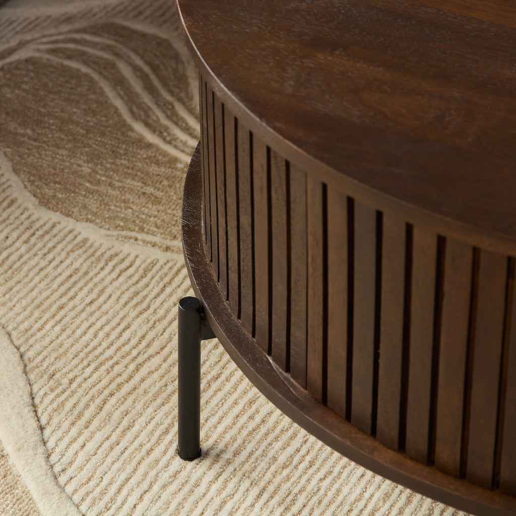 Salontafel Madison Brown | 80 cm | Rond