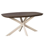 Eettafel Madison Brown | 160 cm | Deens Ovaal | Poot Sand