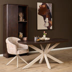 Eettafel Madison Brown | 160 cm | Deens Ovaal | Poot Sand