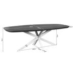 Eettafel Madison Brown | 280 cm | Deens Ovaal | Poot Sand