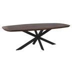 Eettafel Madison Brown | 240 cm | Deens Ovaal | Poot Black