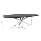 Eettafel Madison Brown | 240 cm | Deens Ovaal | Poot Black