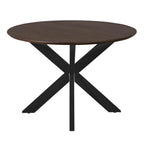 Eettafel Madison Brown | 110 cm | Poot Black