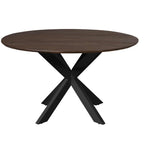 Eettafel Madison Brown | 150 cm | Poot Black