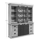 Vitrinekast Fresno XXL| 200 cm